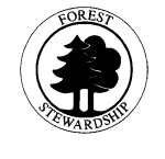 black and white forest stewardship logo